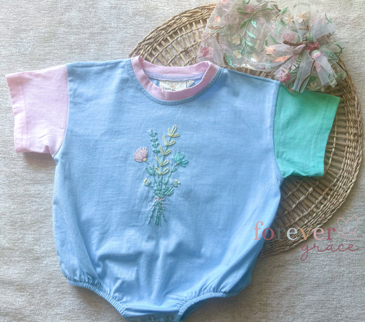 Pastel Color Block Rompers