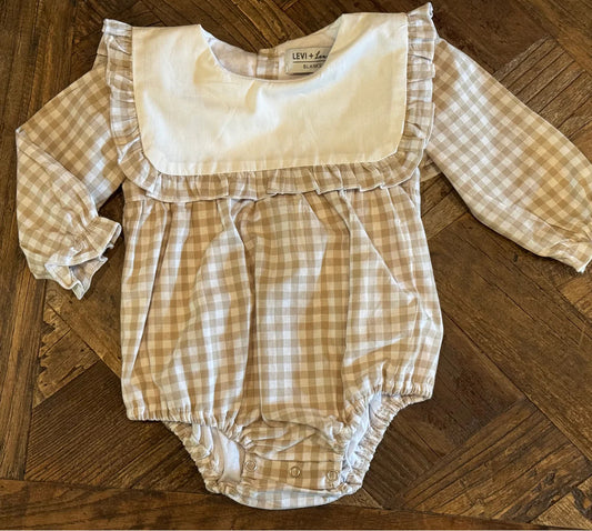 Gingham Romper