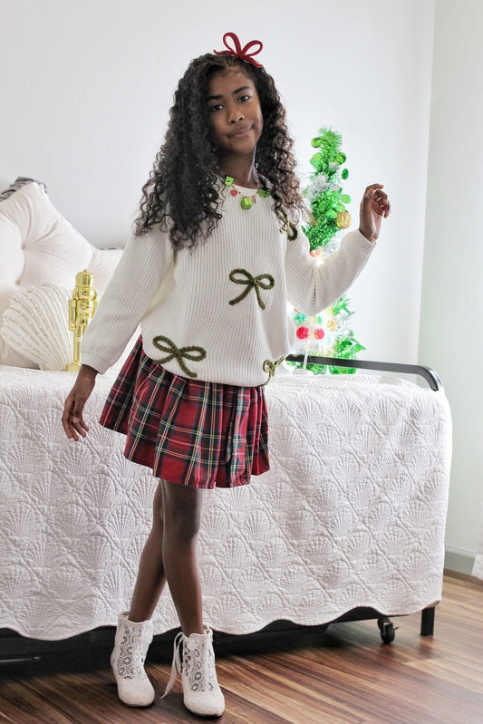 Bow SOLID COLOR Sweater