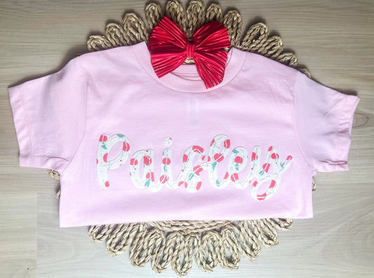 Long Sleeve Kids Printed Felt Tee