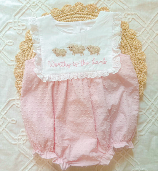 Swiss Dots Bubble Romper