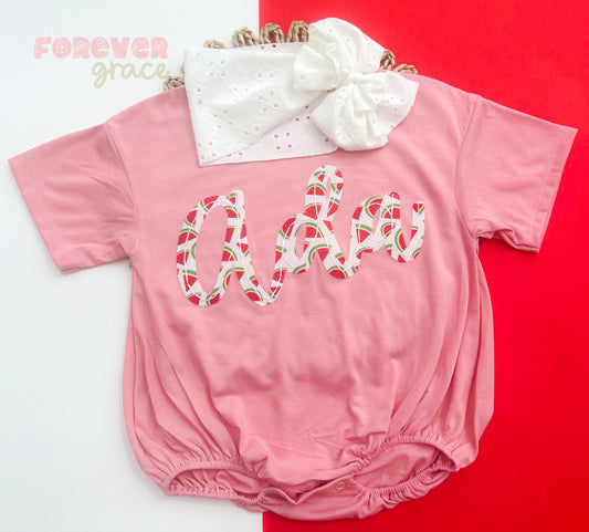 Felt T-shirt Bubble Romper